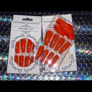 🧡 Orange Press On Nails 🧡